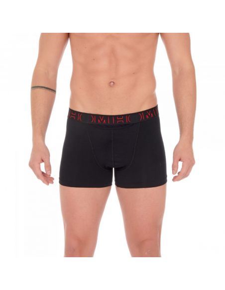 HOM H01 Boxer Briefs 2Pack Boxerlines 1 Black Red