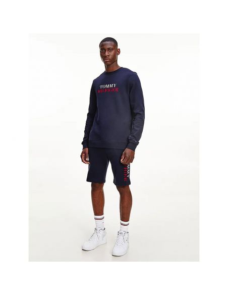 Tommy Hilfiger Ondergoed Track Top Navy Letters