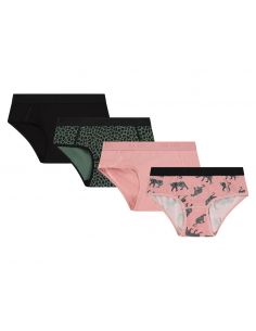 Ten Cate Meisjes Hipster Cotton Stretch 4Pack Pink Tiger pack