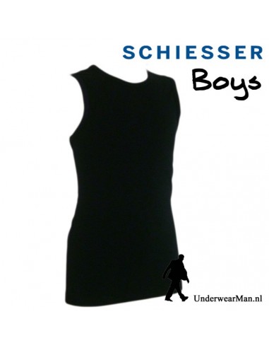 Schiesser Kinderondergoed Singlet Black