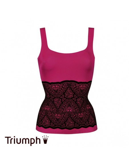Triumph Shape Sensation Velvet Shirt Fuchsia