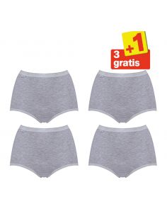 Sloggi Basic Maxi Slip 4 pack Grijs 3+1 gratis