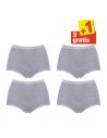 Sloggi Basic Maxi Slip 4 pack Grijs 3+1 gratis