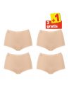 Sloggi Basic Maxi Slip 4 pack Huid 3+1 Gratis