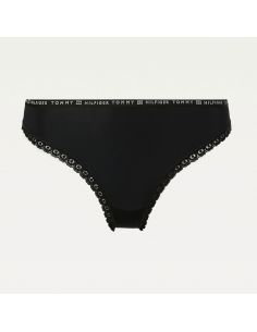 Tommy Hilfiger Women 3Pack Strings Lace Microfiber Black 2