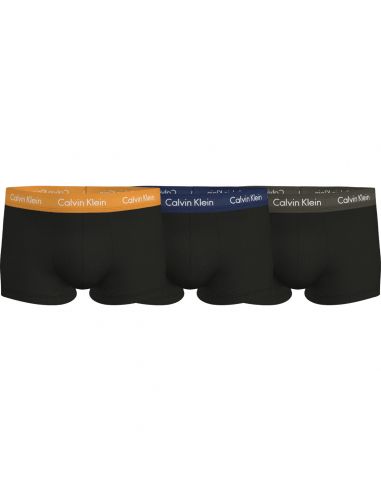Calvin Klein Ondergoed Men LOW RISE TRUNK 3PK 1TU B- ORANGE/BLUE SHADOW/GREEN