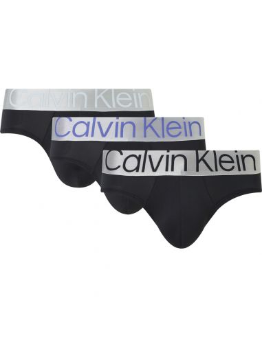 Calvin Klein Ondergoed Men HIP BRIEF 3PK 1EH B-BLACK/ DARK LAVENDER/ ZERO BELOW