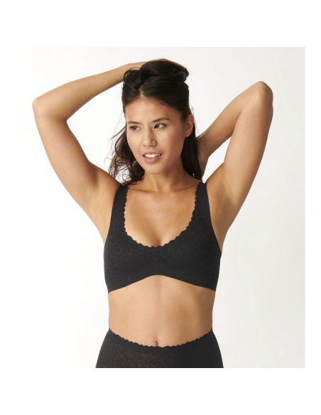 Sloggi Zero Feel Lace 2.0 Bralette Zwart