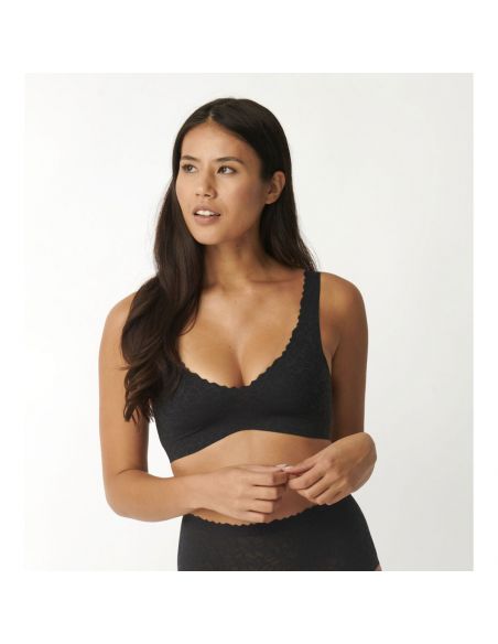 Sloggi Zero Feel Lace 2.0 Bralette Zwart