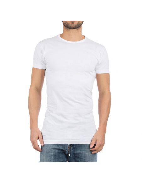 Alan Red T-Shirt Derby Long 2Pack White