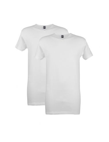 Alan Red T-Shirt Vermont Long 2Pack White