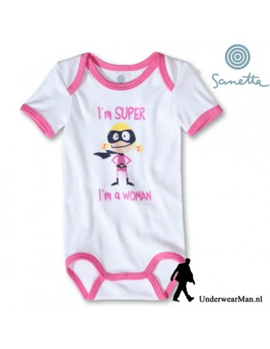 Sanetta SuperWoman Baby Romper korte mouw