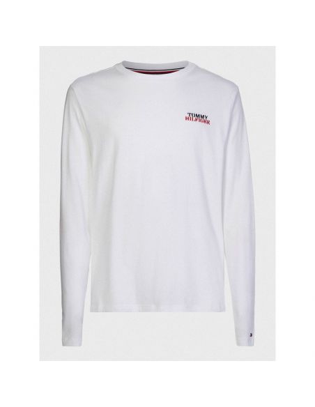 Tommy Hilfiger Ondergoed Men LS PANT JERSEY SET 0WX White/ Desert Sky