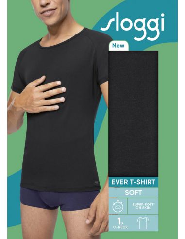 Sloggi Men EVER Soft O-Neck Zwart