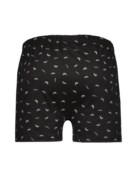 Suaque Klassieke Boxershort Moustache Zwart