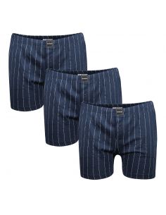 Suaque Klassieke boxer 3 pak Navy Pin Stripes