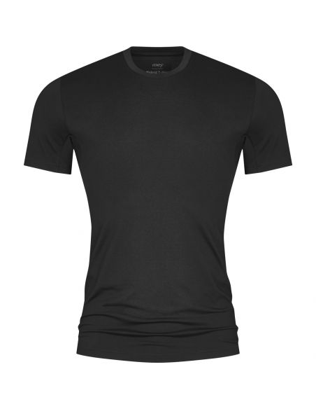MEY Heren HYBRID T-Shirt Zwart 30037