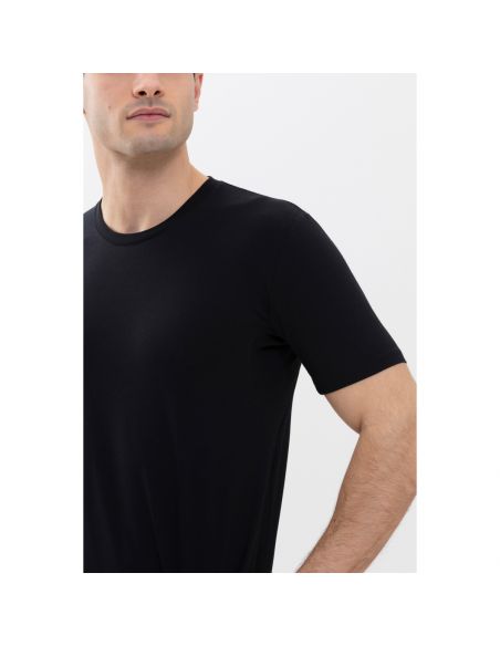 MEY Heren HYBRID T-Shirt Zwart 30037