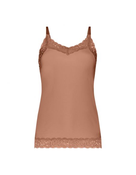 Ten Cate Secrets Spaghetti Top Lace Hazelnut