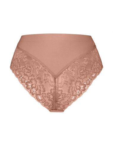 Ten Cate Secrets Lace Brazilian High Waist Pink Nut