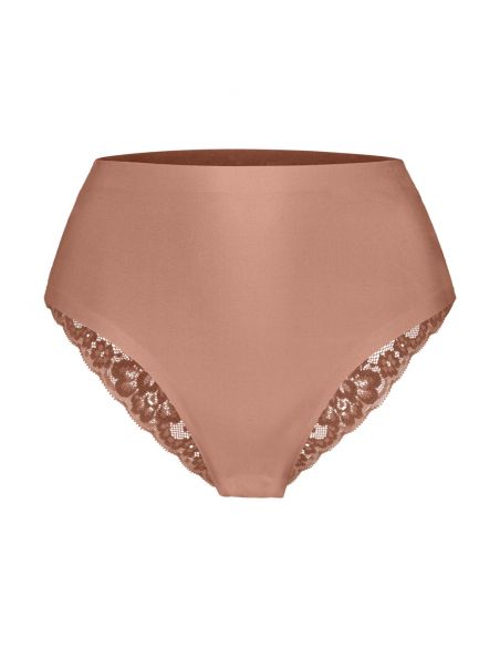 Ten Cate Secrets Lace Brazilian High Waist Pink Nut