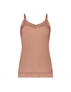 Ten Cate Secrets Spaghetti Top Lace Pink Nut