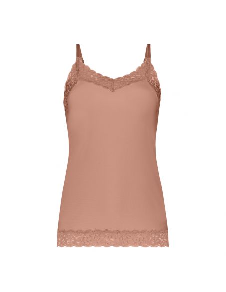 Ten Cate Secrets Spaghetti Top Lace Pink Nut