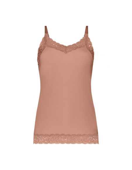 Ten Cate Secrets Spaghetti Top Lace Pink Nut