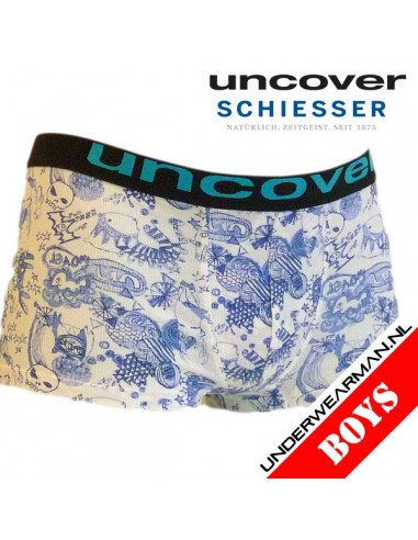 Raadplegen Demonstreer uitlaat Uncover Blue Sea Boxershort Schiesser Kinderondergoed