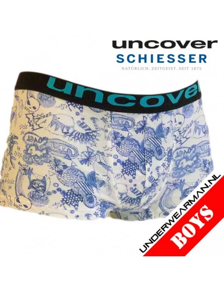 Uncover Blue Sea Boxershort Schiesser Kinderondergoed
