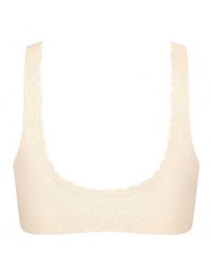 Sloggi Zero Feel Lace 2.0 Bralette Angora 2