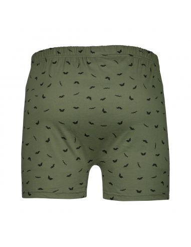 Suaque Klassieke Boxershort Moustache Khaki Groen