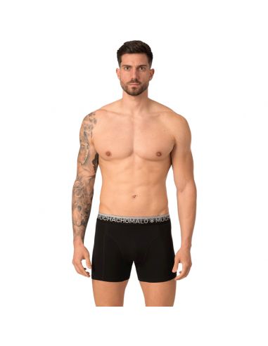 MuchachoMalo Black Blue Grey Solid 6Pack Heren Boxershorts