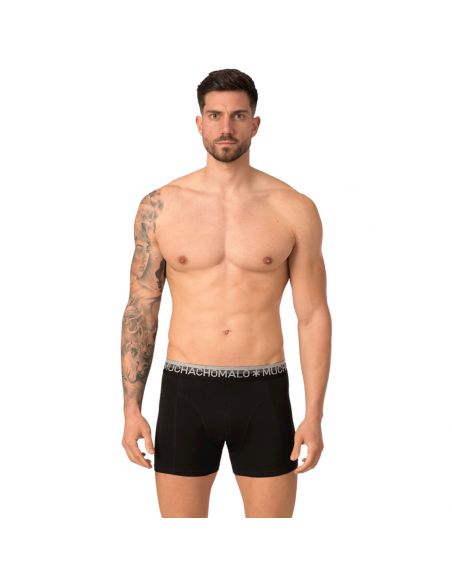 MuchachoMalo Black Blue Grey Solid 6Pack Heren Boxershorts