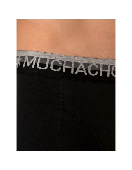MuchachoMalo Black Blue Grey Solid 6Pack Heren Boxershorts