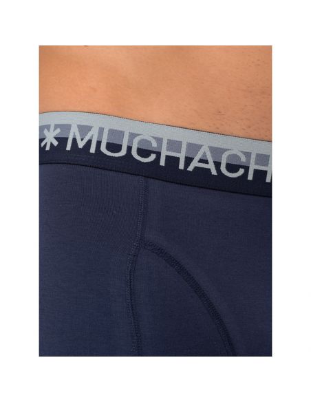 MuchachoMalo Black Blue Grey Solid 6Pack Heren Boxershorts