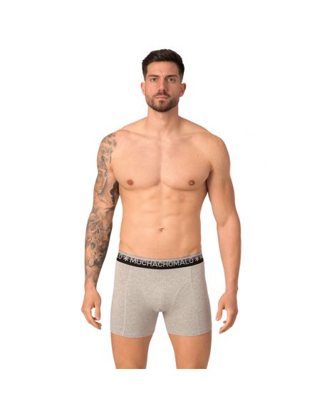 MuchachoMalo Black Blue Grey Solid 6Pack Heren Boxershorts