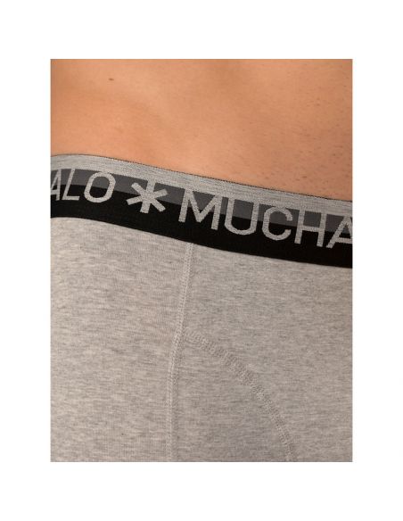 MuchachoMalo Black Blue Grey Solid 6Pack Heren Boxershorts