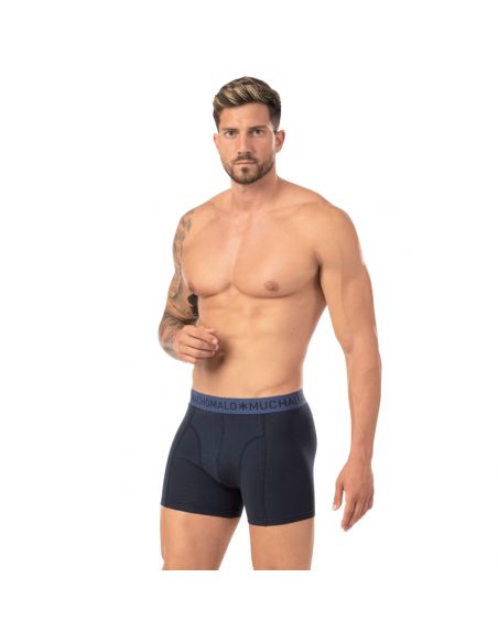 MuchachoMalo Black Blue Solid 7Pack Heren Boxershorts