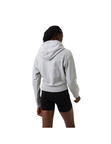 Bjorn Borg Dames Sthml Crop Hoodie Grey Melee ME008