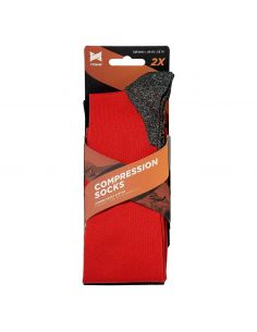 X-treme Running Compressie sokken 2Pack Rood 2