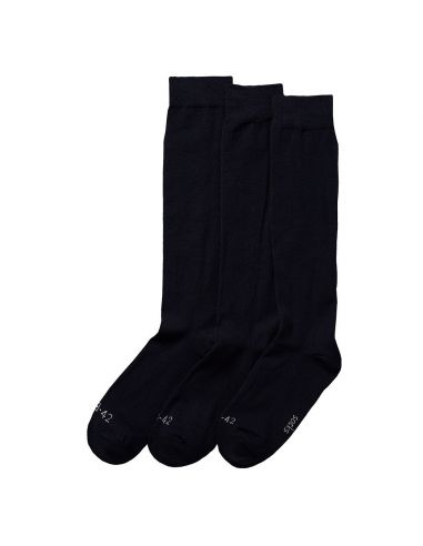 Apollo Men Merino Wollen Kniesokken 3Pack Navy