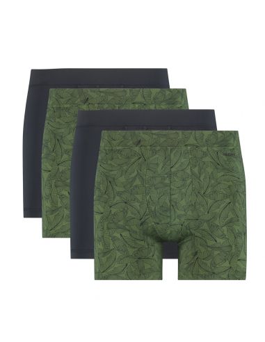 Ten Cate Heren Microfiber Shorts Graphic Leafs Mix 4Pack