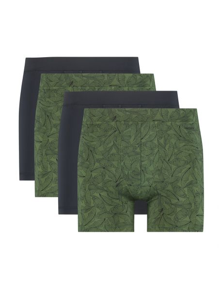 Ten Cate Heren Microfiber Shorts Graphic Leafs Mix 4Pack