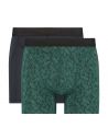 Ten Cate Heren Microfiber Shorts Black & Leafs 2Pack