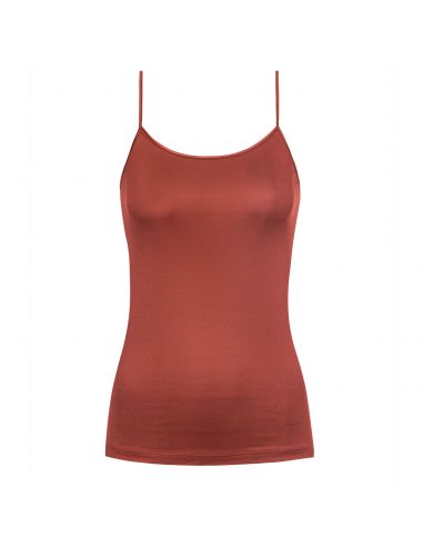 Mey Bodywear Dames Top met kant 45519 98 red pepper