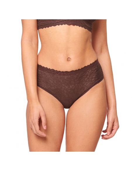 Sloggi Zero Feel Lace 2.0 High Waist Ebony Brown