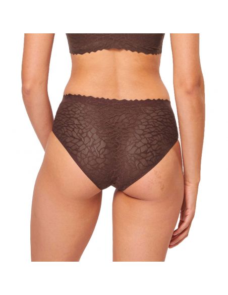 Sloggi Zero Feel Lace 2.0 High Waist Ebony Brown