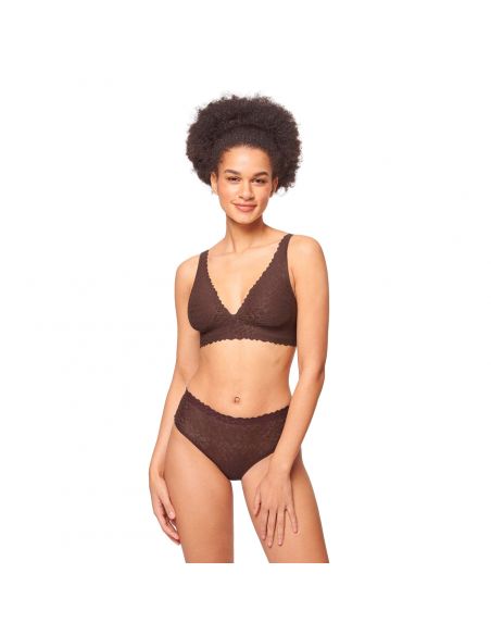 Sloggi Zero Feel Lace 2.0 High Waist Ebony Brown