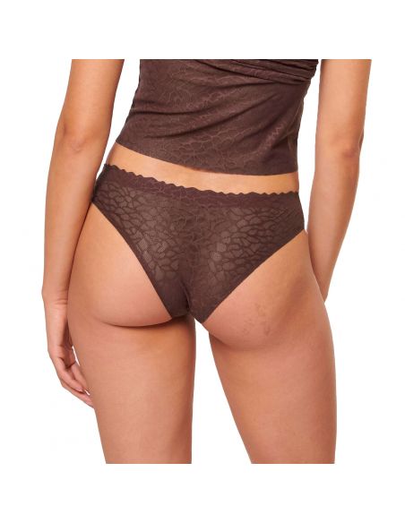 Sloggi Zero Feel Lace 2.0 Brazil Panty Ebony Brown